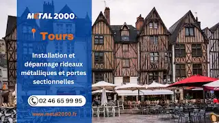 METAL 2000 Tours - Installation et dépannage Rideaux Métalliques et Portes de garage Sectionnelles et industrielles (37), Tours